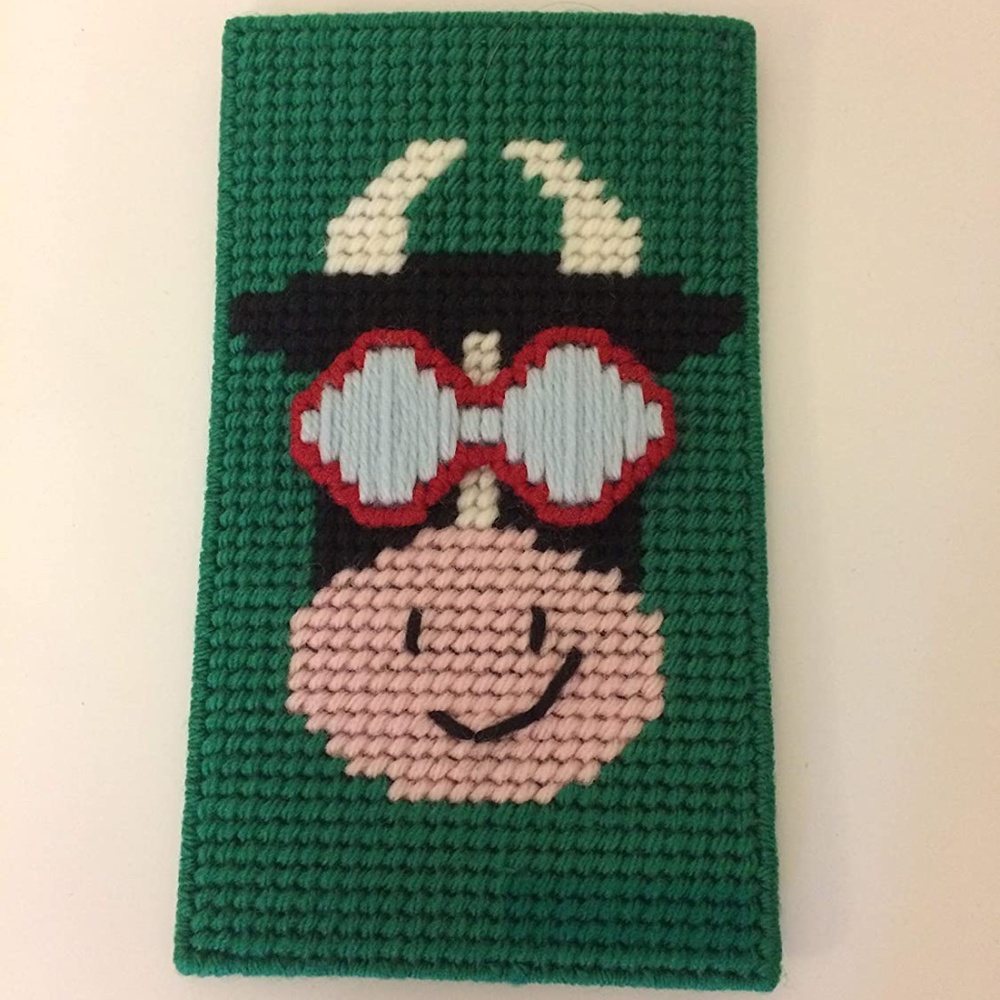 New Cow Sunglasses Case Whimsical Animal Wearing Glasses Holds Eyeglasses/Safety